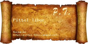 Pittel Tibor névjegykártya